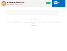 Tablet Screenshot of careeronline.info